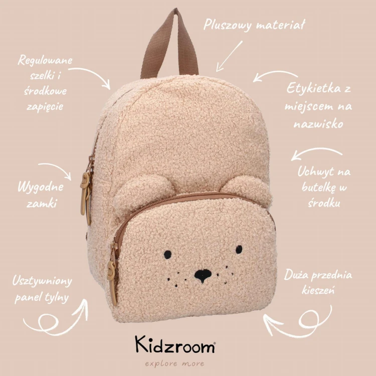 Plecak dla dzieci Comfort Friends brown KIDZROOM