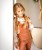 Plecak dla dzieci L Stripe Frenzy Brown KIDZROOM