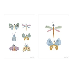 Little Dutch Plakat dwustronny A3 - Motyle PW11011000