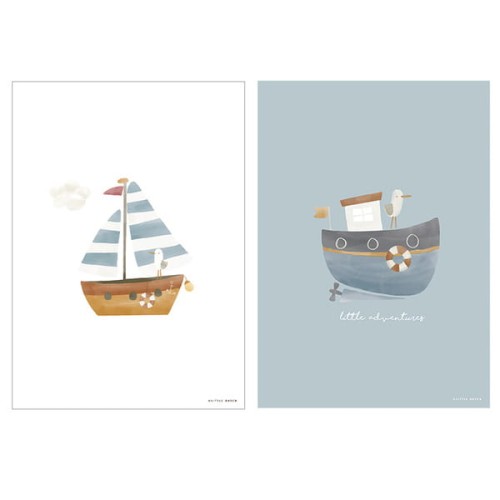 Little Dutch Plakat A3 - Sailors Bay Blue PW11321640
