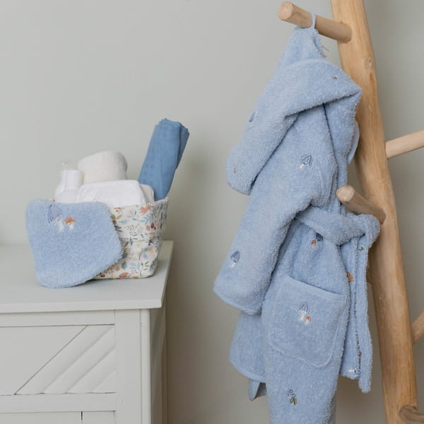 Little Dutch Otulacz muślinowy 120x120 cm Pure Denim Blue