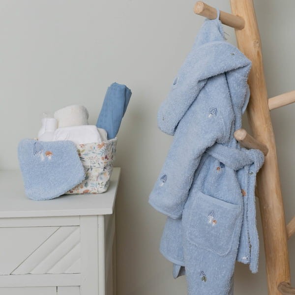 Little Dutch Otulacz muślinowy 120x120 cm Pure Denim Blue