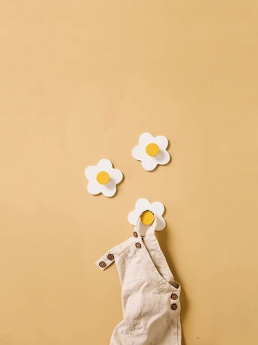 Wieszaki flower white 3 sztuki Kid's Concept