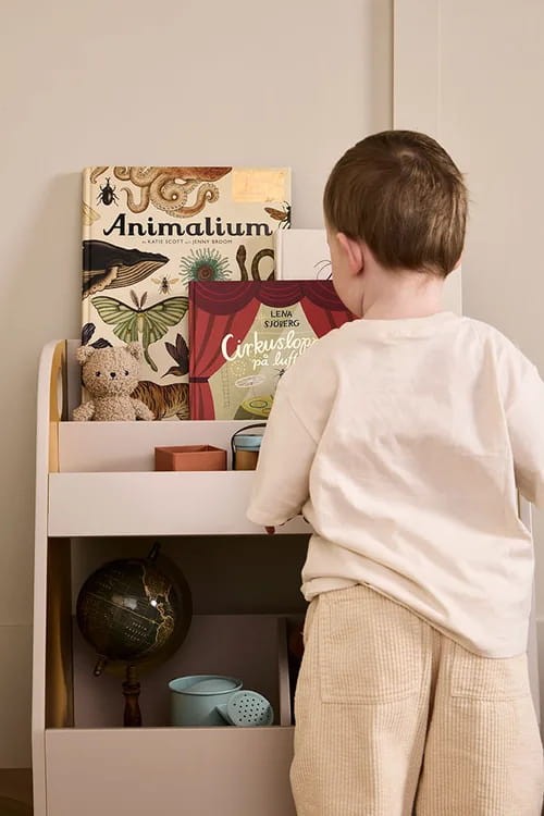 Regał na książki grey mustard STAR Kid's Concept