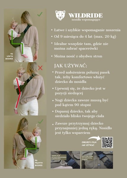 Nosidło wspomagające Fern Wildride