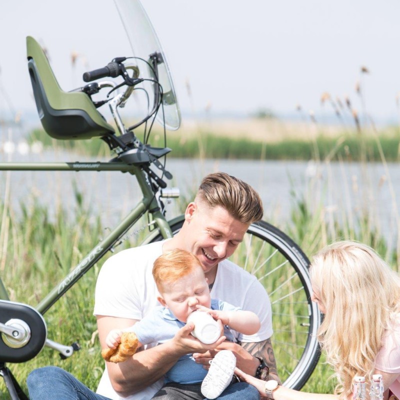 Fotelik rowerowy ONE mini NEW Olive Green Bobike