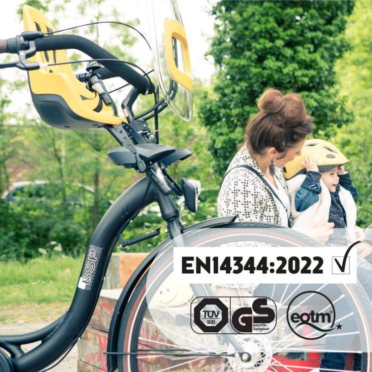 Fotelik rowerowy ONE mini NEW Mighty Mustard Bobike