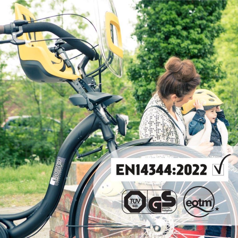 Fotelik rowerowy ONE mini NEW Mighty Mustard Bobike