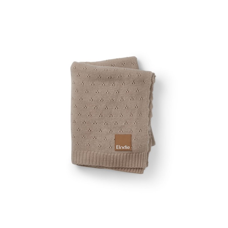 Kocyk Pointelle - Tender Taupe Elodie Details