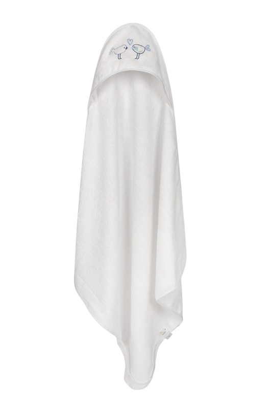 Kąpielowe okrycie niemowlęce MAXI plus, wykonane z tkaniny frotte,  roz. 100x100 cm BIRD