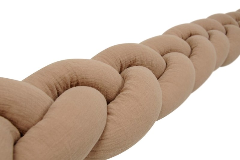 Ochraniacz do łóżeczka WARKOCZ MUŚLIN 200 cm Babymatex