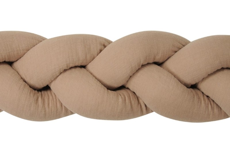 Ochraniacz do łóżeczka WARKOCZ MUŚLIN 200 cm Babymatex