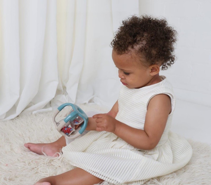 Grzechotka chwytak dla niemowląt 3m+ TOLO Bio