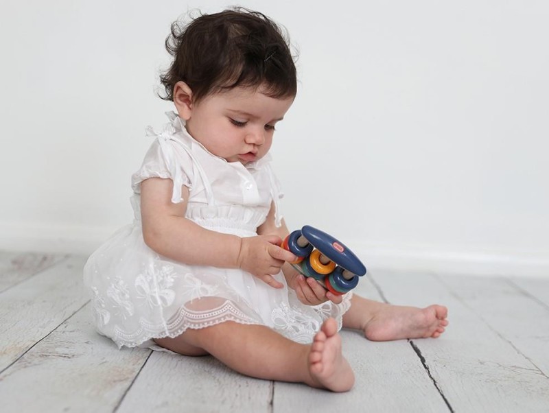 Grzechotka liczydło dla niemowlaka 3m+ TOLO Bio