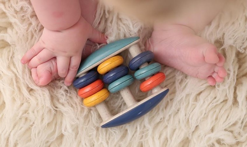 Grzechotka liczydło dla niemowlaka 3m+ TOLO Bio