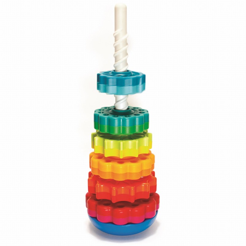 Zakręcona wieża piramida Spin Again Fat Brain Toys