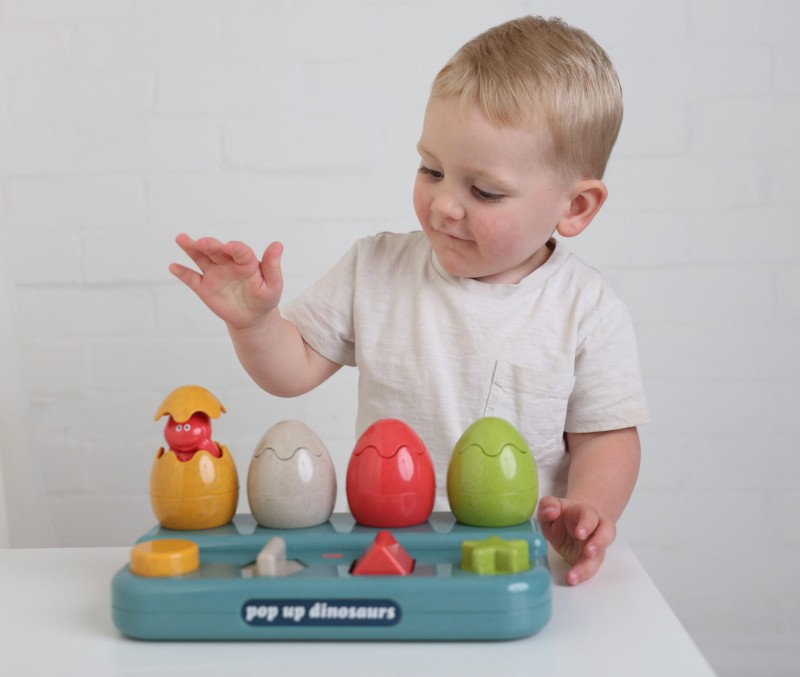 Konsola Pop Up Dinozaury 12m+ TOLO Bio