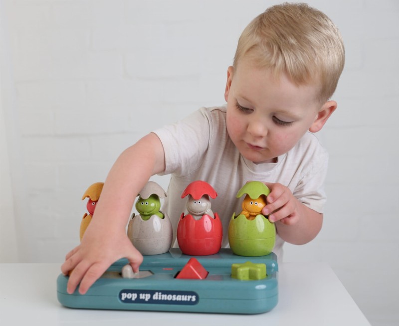 Konsola Pop Up Dinozaury 12m+ TOLO Bio