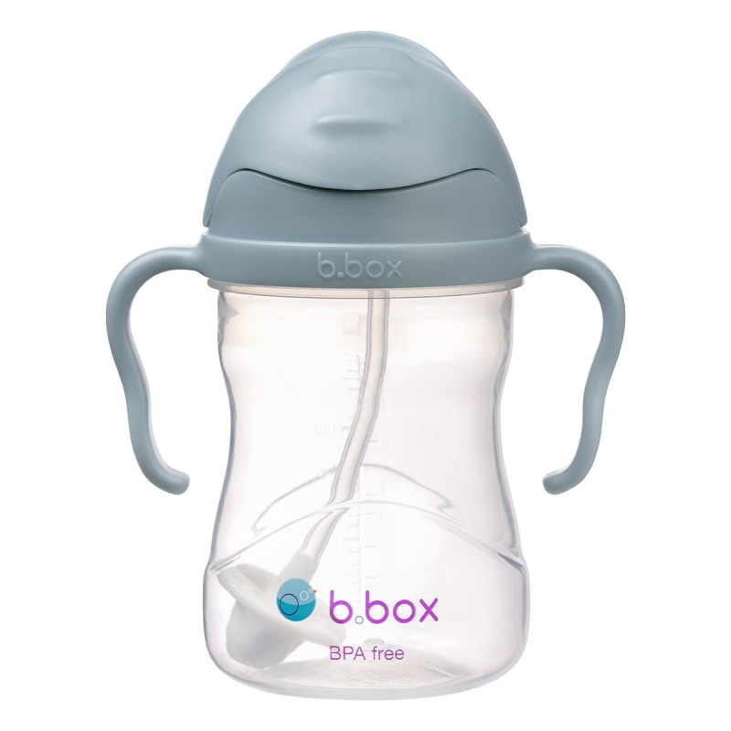 Bidon kubek niekapek ze słomką 240 ml błękitny b.box