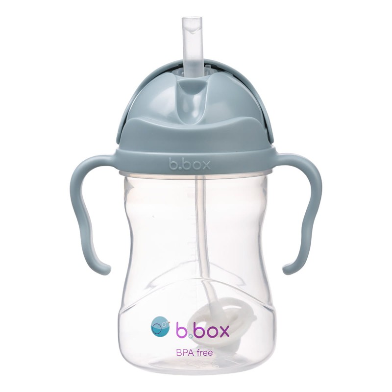 Bidon kubek niekapek ze słomką 240 ml błękitny b.box