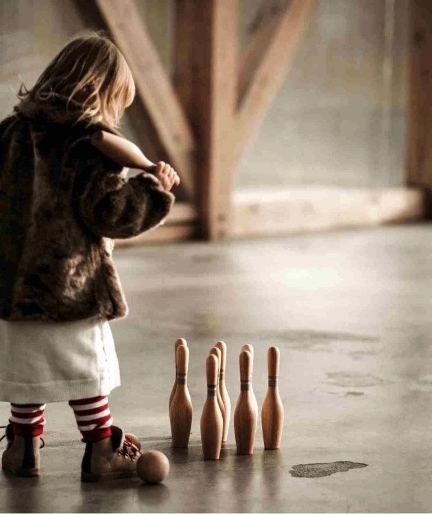 Drewniane Kręgle – Naturalne 10 szt. Wooden Story
