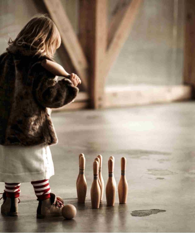 Drewniane Kręgle – Naturalne 10 szt. Wooden Story