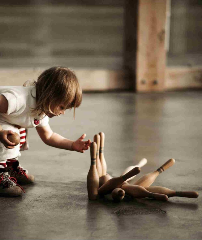 Drewniane Kręgle – Naturalne 10 szt. Wooden Story