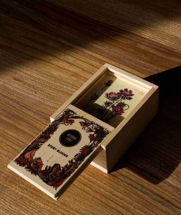 Drewniane Klocki Życie Pszczoły Rośliny Miododajne Wooden Story
