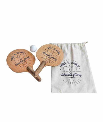 Drewniane Paletki do Gry Obróć i Odbij 2 szt. Wooden Story