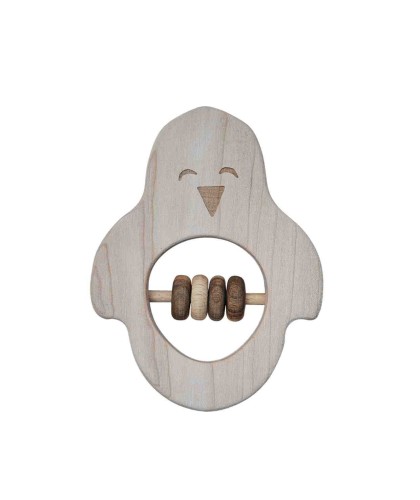 Drewniana Grzechotka - Pingwin Wooden Story