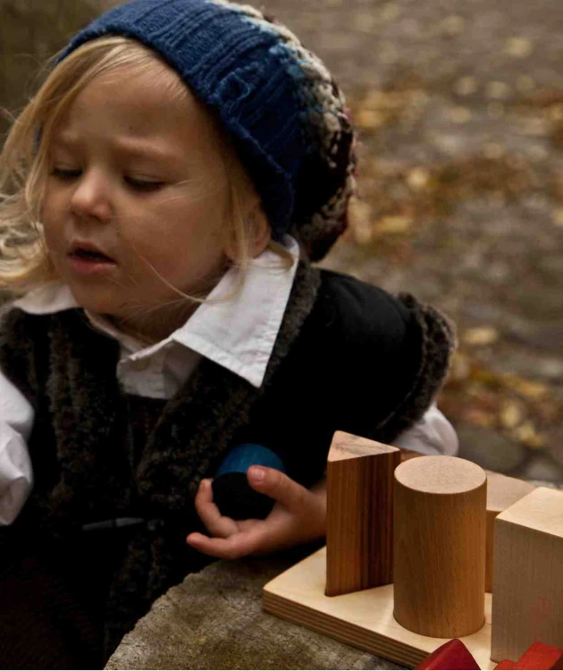 Drewniane Klocki do Sortowania Kształtów – Kolorowe XL Wooden Story