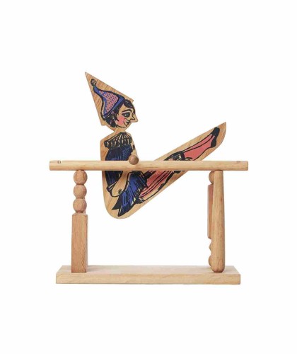 Drewniana Zabawka Akrobata Chłopiec Wooden Story
