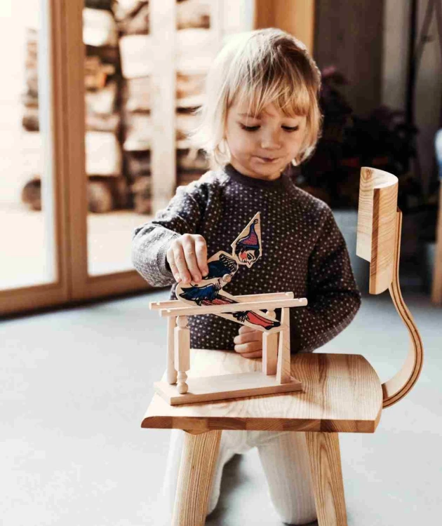Drewniana Zabawka Akrobata Chłopiec Wooden Story