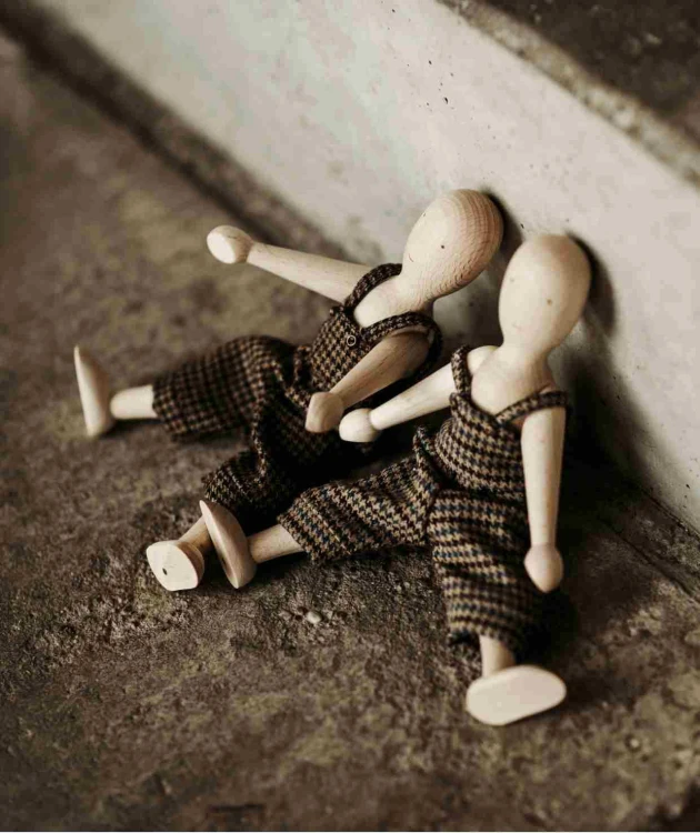 Drewniana Lalka Bukowa ze Spodniami Wooden Story