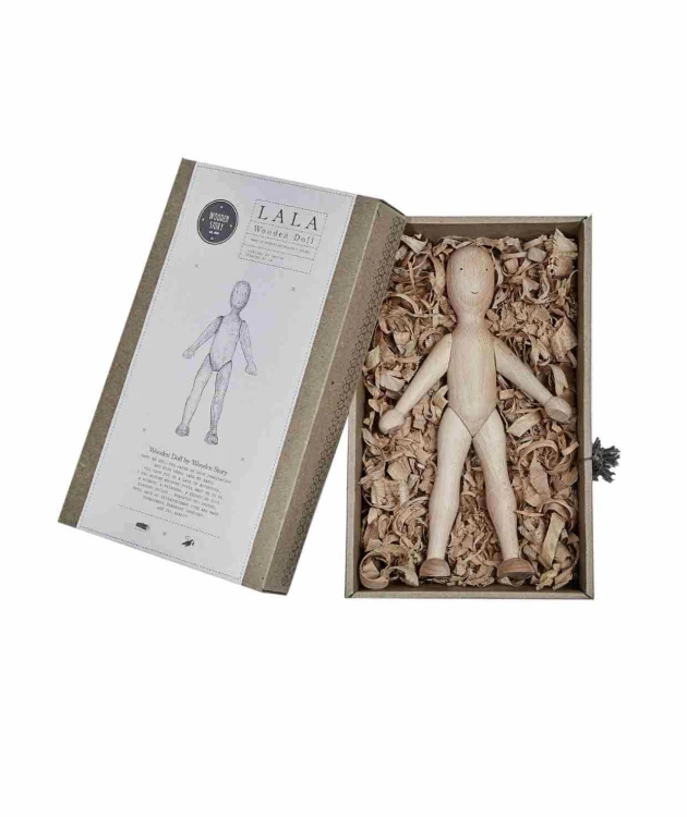 Drewniana Lalka Bukowa ze Spodniami Wooden Story