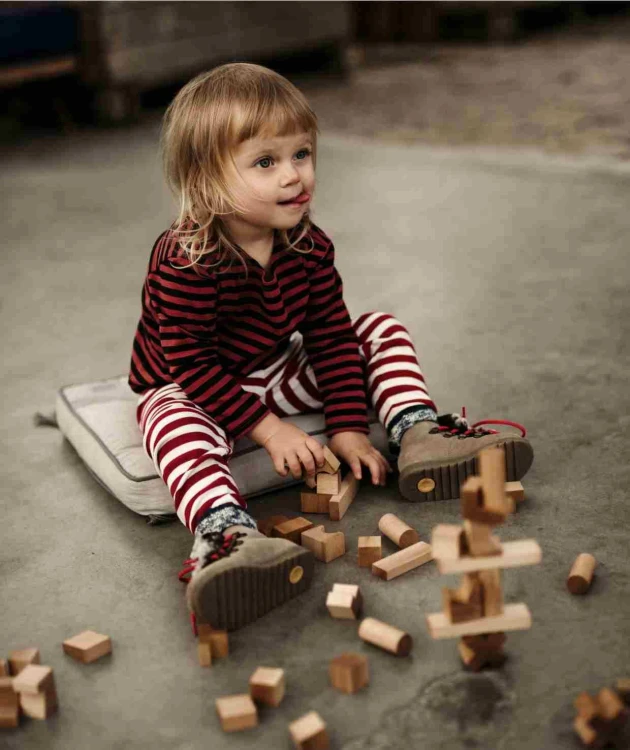 Drewniana Układanka Wieża – Kolorowa Wooden Story