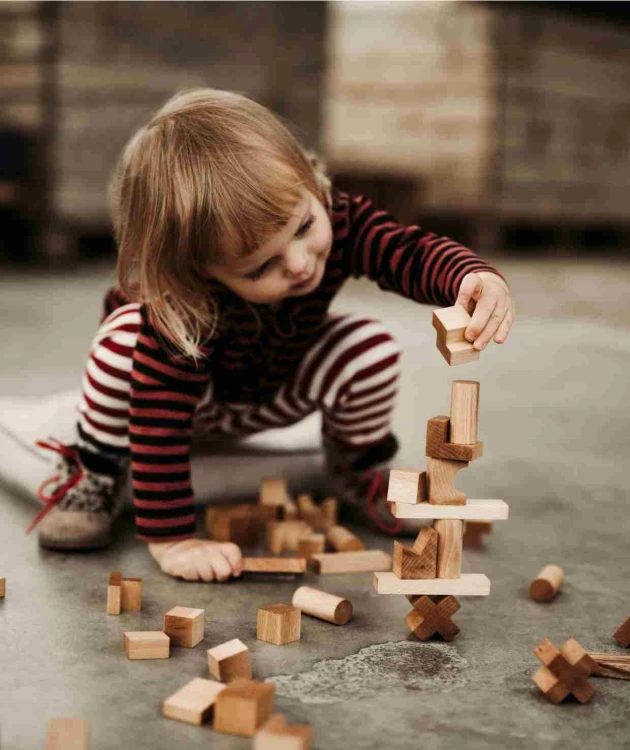 Drewniana Układanka Wieża – Naturalna Wooden Story