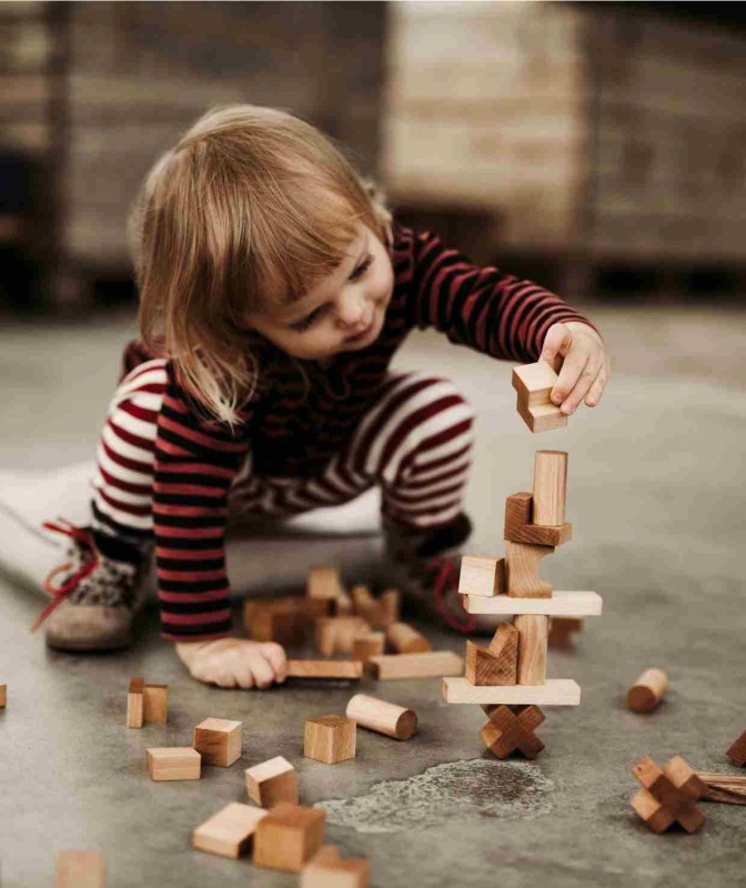 Drewniana Układanka Wieża – Naturalna Wooden Story