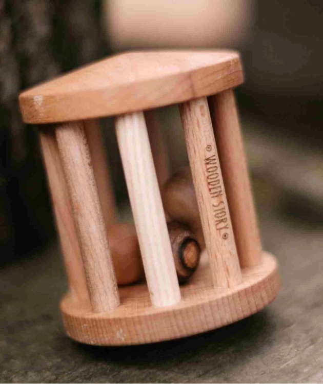 Drewniana Grzechotka Turkawka Wooden Story