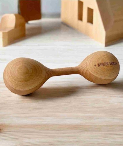 Drewniana Grzechotka Lark Wooden Story