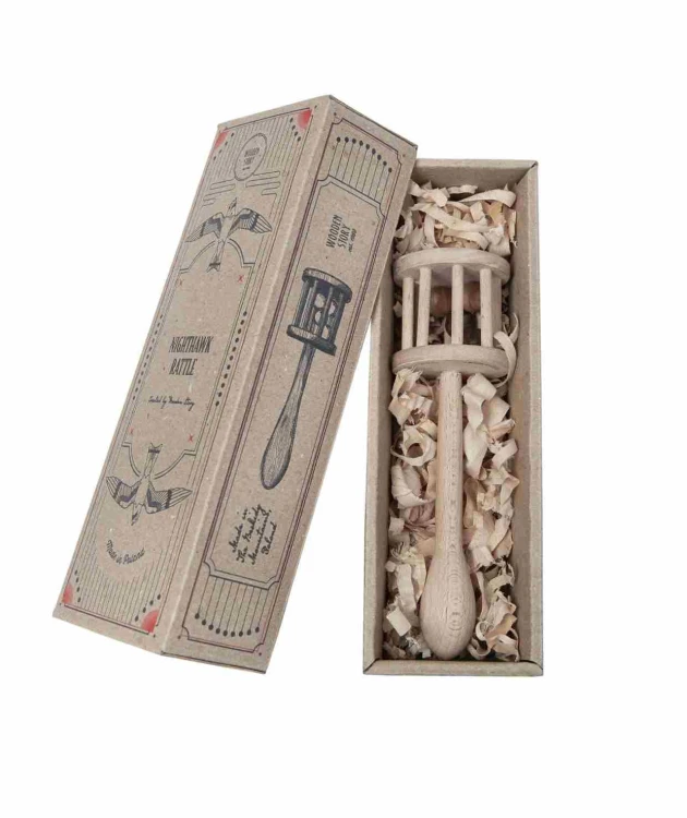 Drewniana Grzechotka Lelek Wooden Story