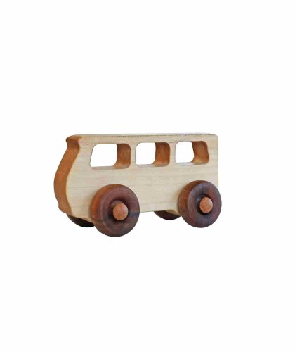Drewniana Zabawka na Kółkach Autobus Wooden Story