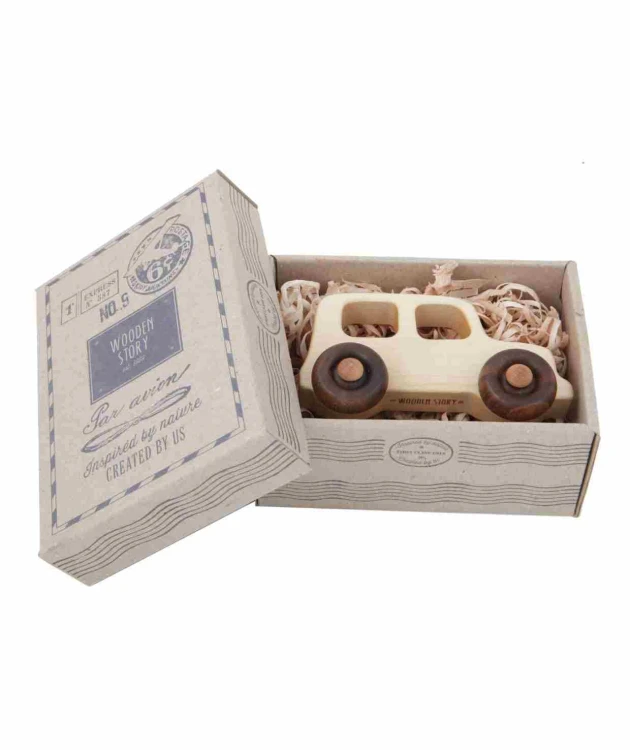 Drewniana Zabawka na Kółkach Auto Off Road Wooden Story