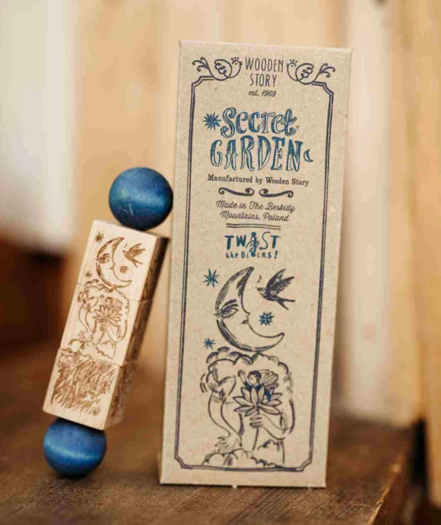 Drewniana Układanka Obracanka Secret Garden – Kolorowa Wooden Story