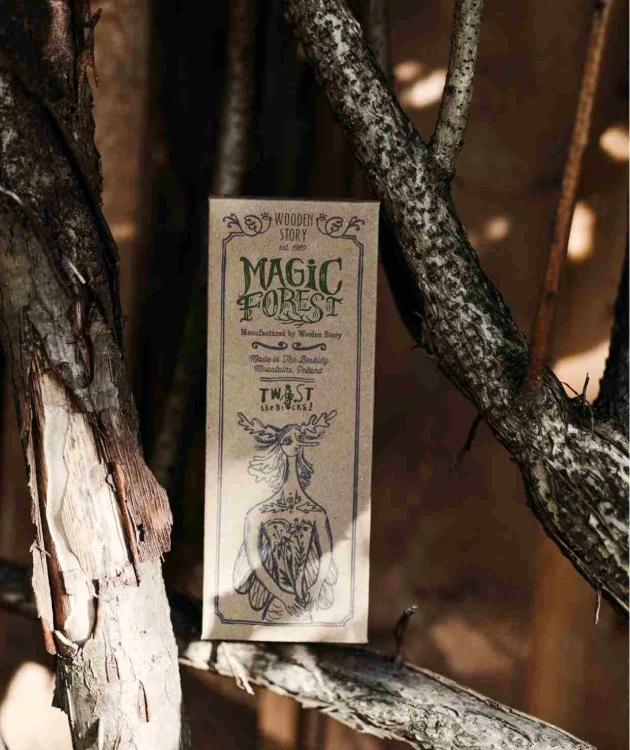 Drewniana Układanka Obracanka Magic Forest – Kolorowa Wooden Story