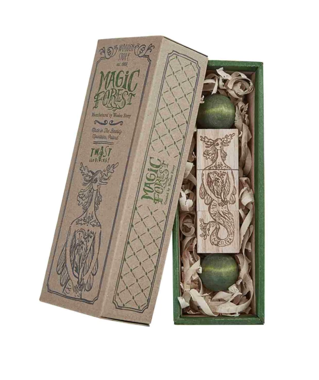 Drewniana Układanka Obracanka Magic Forest – Kolorowa Wooden Story