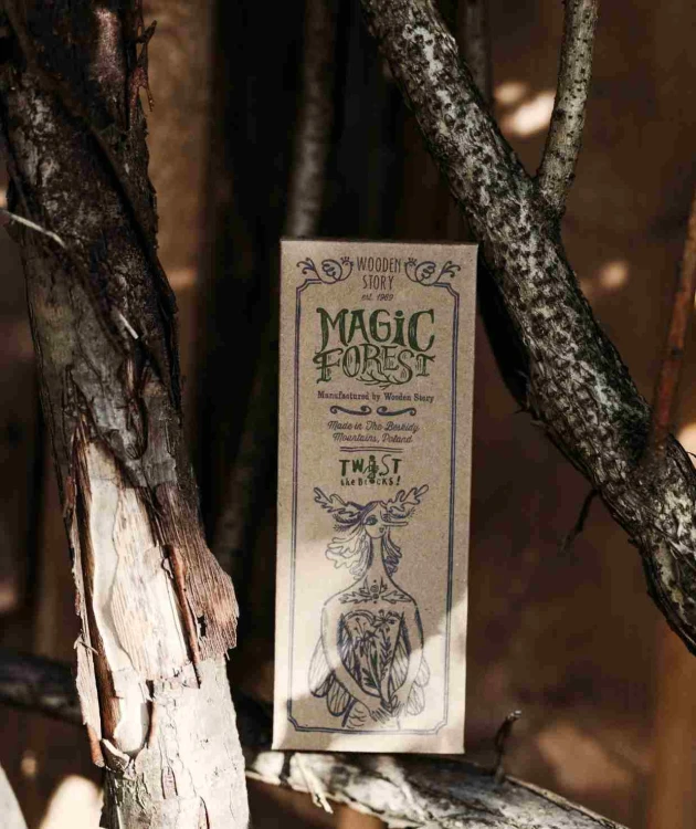 Drewniana Układanka Obracanka Magic Forest – Naturalna Wooden Story