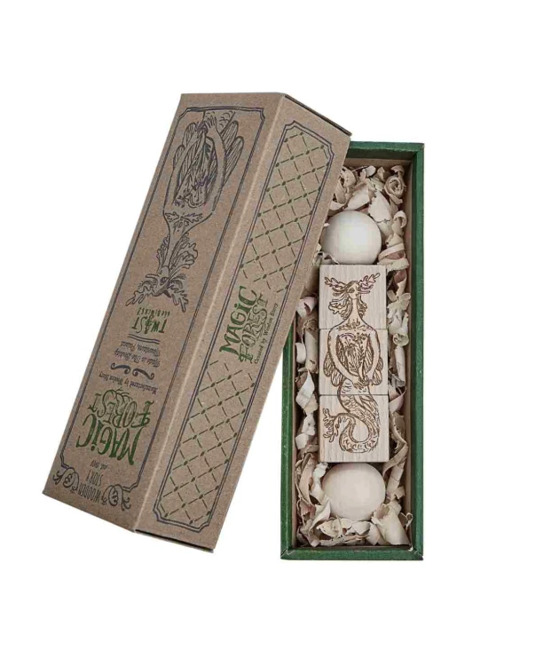 Drewniana Układanka Obracanka Magic Forest – Naturalna Wooden Story