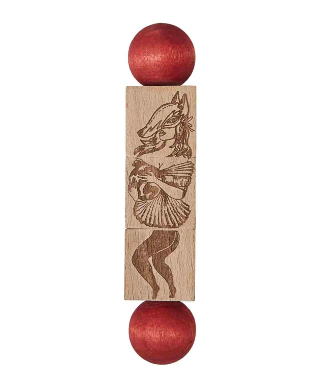 Drewniana Układanka Obracanka Commedia Dell'Arte – Kolorowa Wooden Story