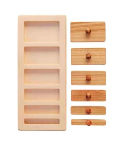 Drewniana Układanka Puzzle Klocki Szerokie i Wąskie Wooden Story